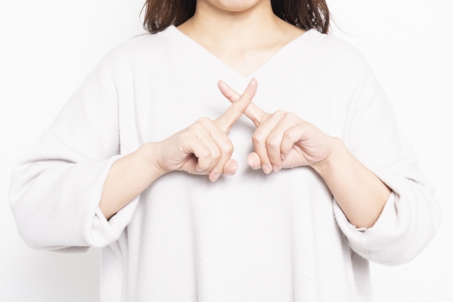 注意喚起の写真