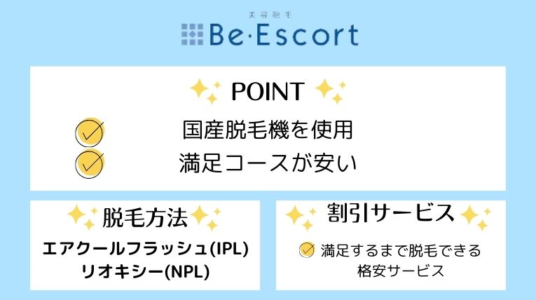 ビーエスコートおすすめポイント
