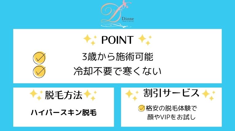 ディオーネおすすめポイント