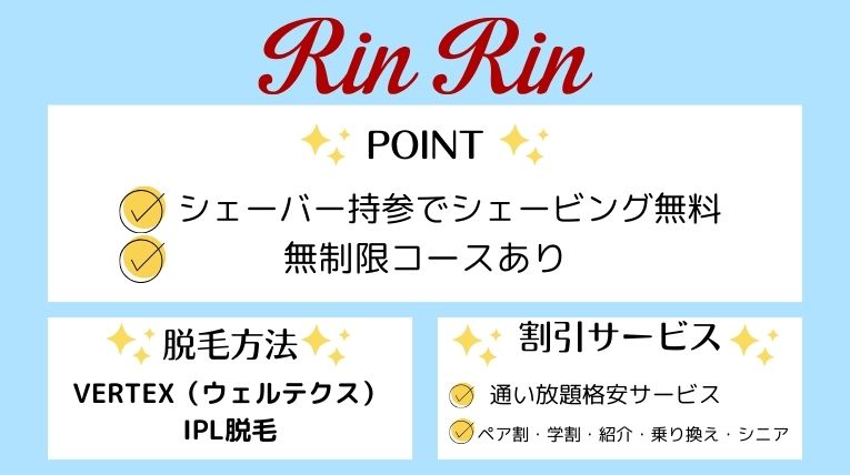 リンリンおすすめポイント